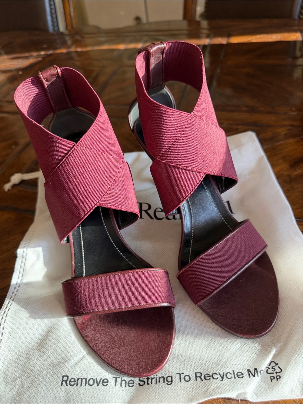 Balenciaga burgundy heels